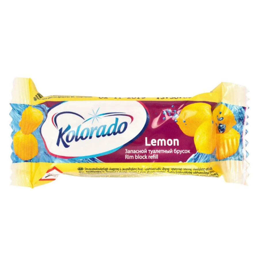 Туалетний блок Kolorado 1 шт. 40 г Лимон змінний фото