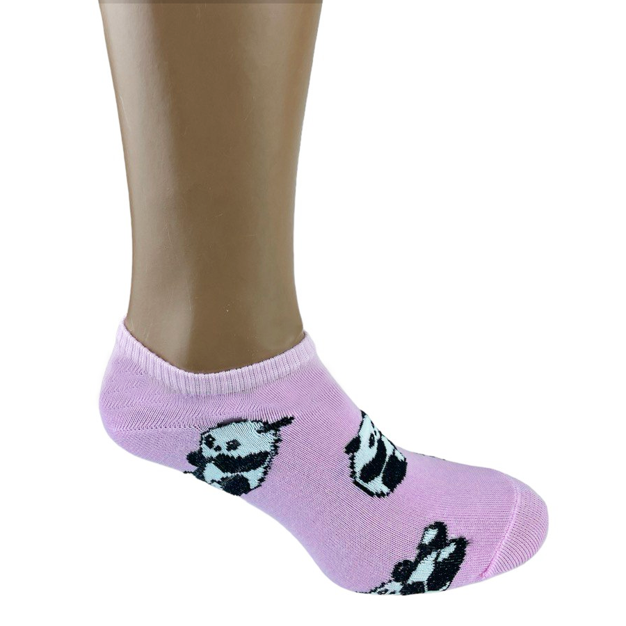 Шкарпетки жіночі короткі світло-рожеві 36-40 Панда фото