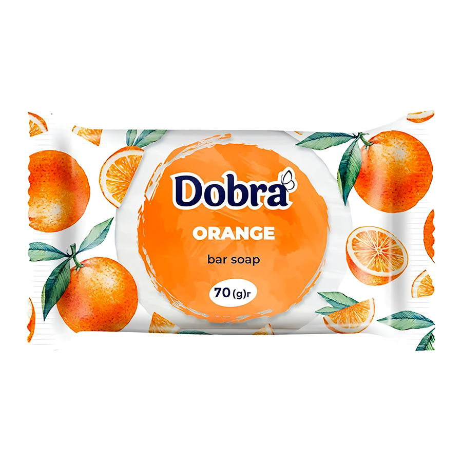 Мило тверде Dobra 70 г Апельсин фото