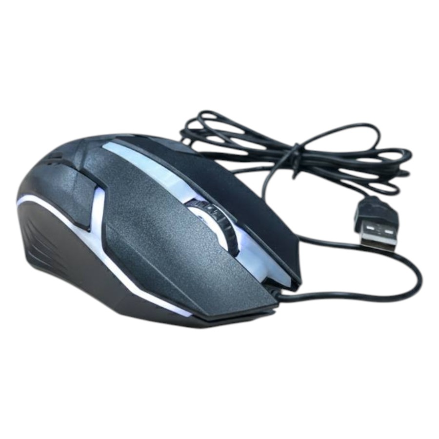Мишка комп'ютерна USB 1,5 м чорна 25TD061301 фото