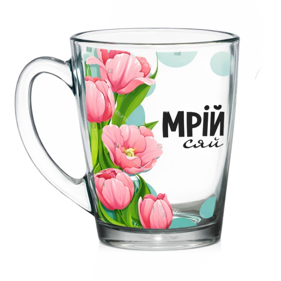 Чашка скляна Galleryglass 330 мл Мрій сяй фото