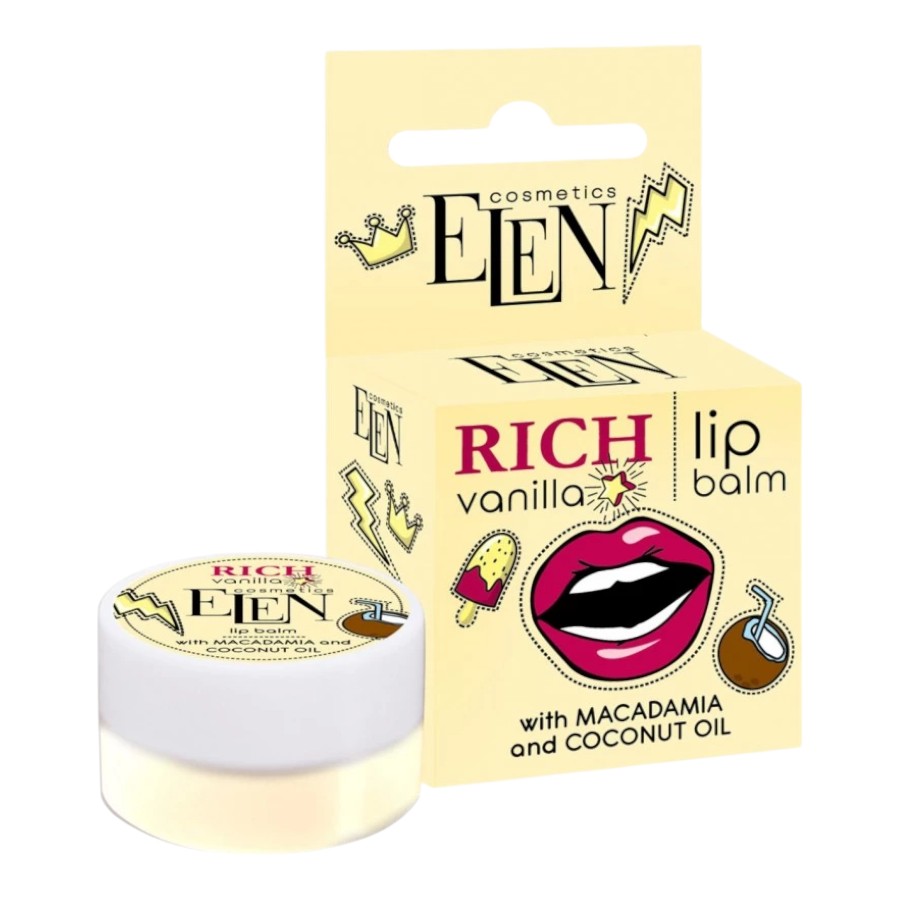 Бальзам для губ Elen cosmetics 9 г Rich Vanilla фото