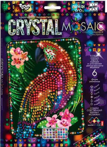 Набір для творчості Danko toys Crystal Mosaic Папуга фото