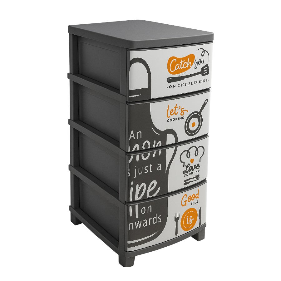 Комод Smartware 4 яруси Kitchen TRN-077-02 мініатюра
