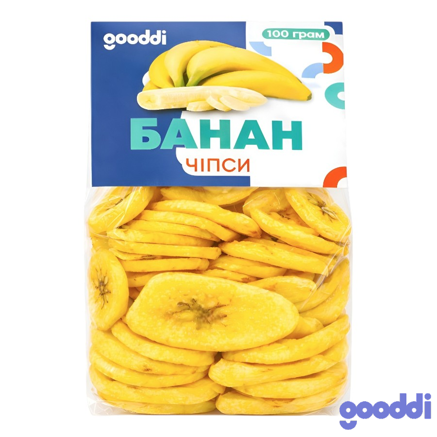 Чипси Банан Gooddi 100 г фото