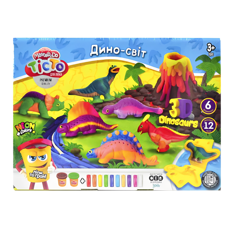 Набір для творчості Danko toys Master Do Дино-світ мініатюра
