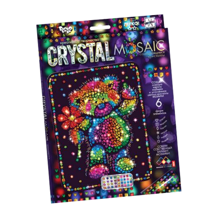 Набір для творчості Danko toys Crystal Mosaic Ведмідь мініатюра