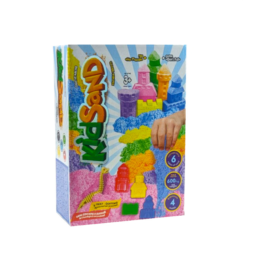 Пісок кінетичний Danko toys KidSand 600 г №4 мініатюра