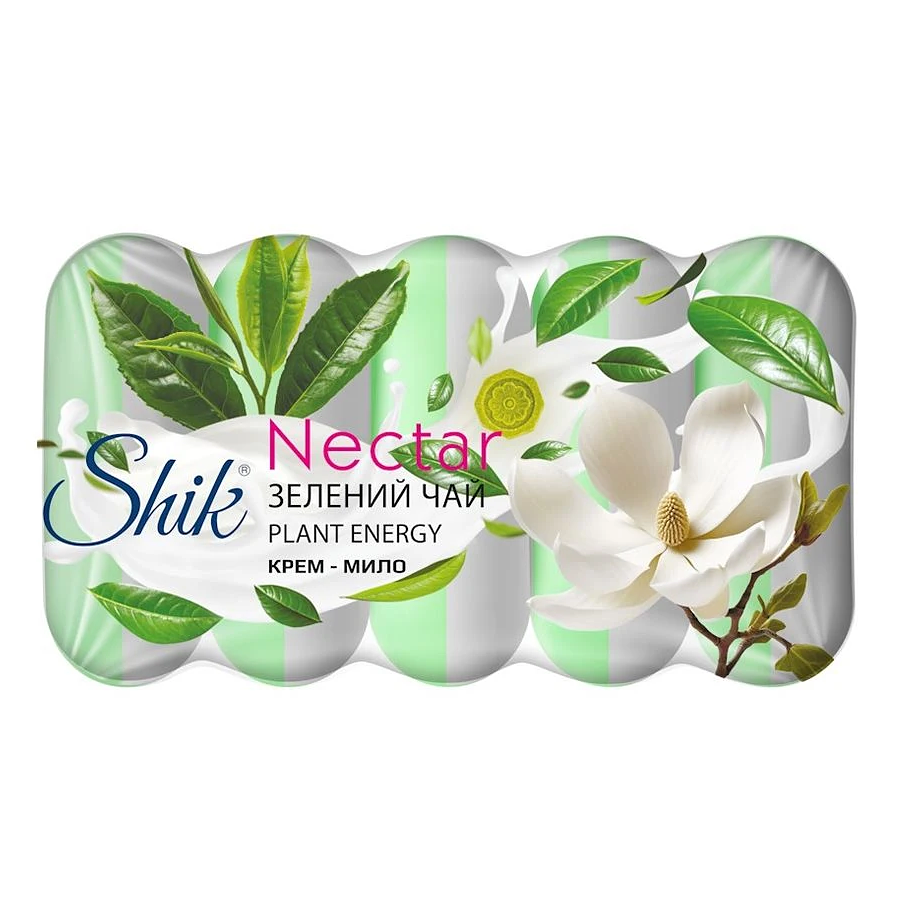 Крем-мило тверде Shik Nectar Зелений чай 5*70 г фото