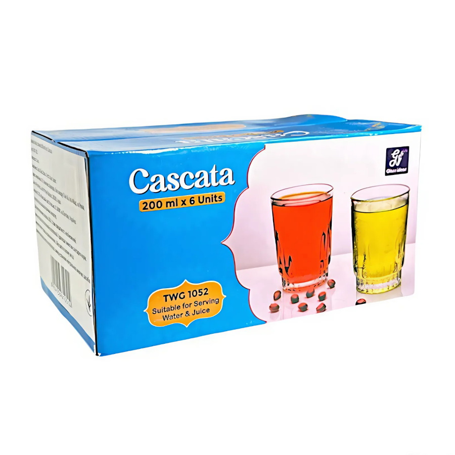 Набір стаканів Glass Ideas 200 мл 6 шт. Cascata фото