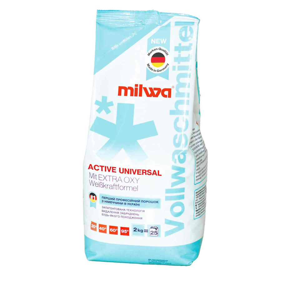 Порошок пральний Milwa Universal 2 кг Active фото