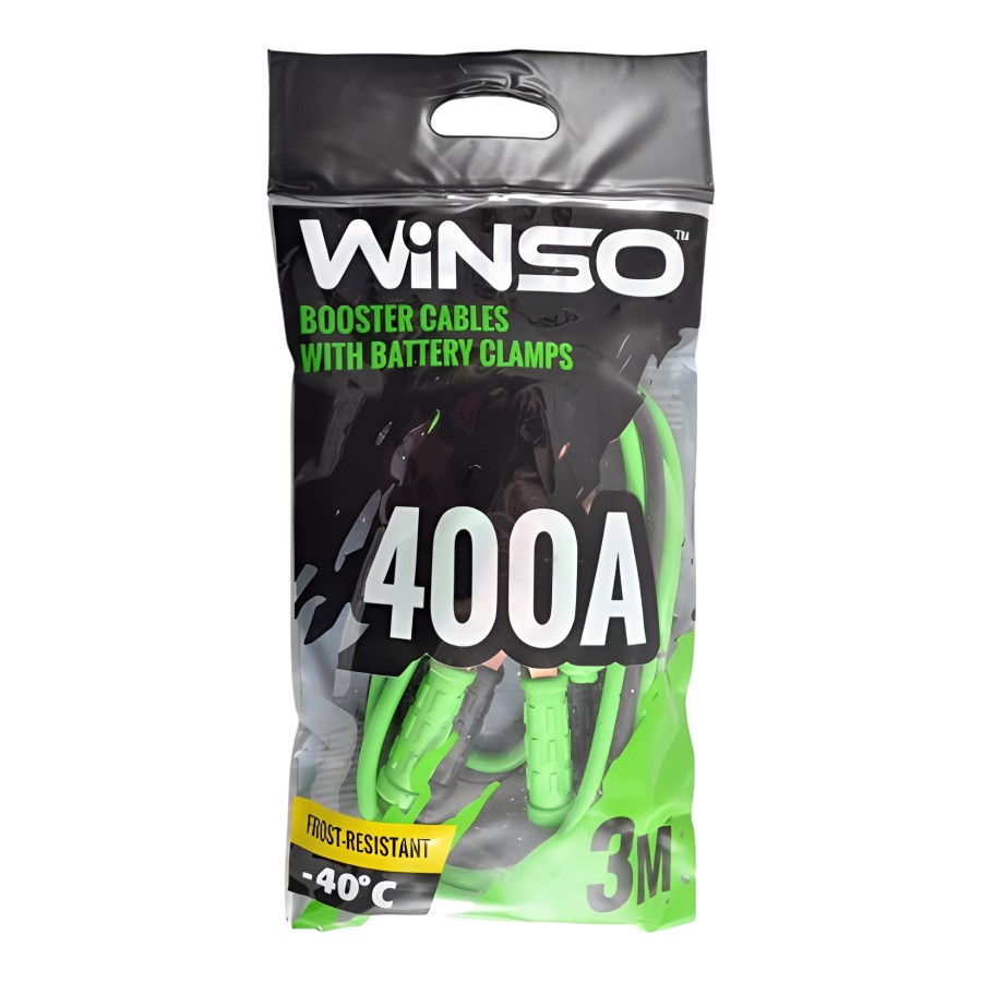 Прикурювач автомобільний для акумуляторів Winso 400 А 3 м мініатюра