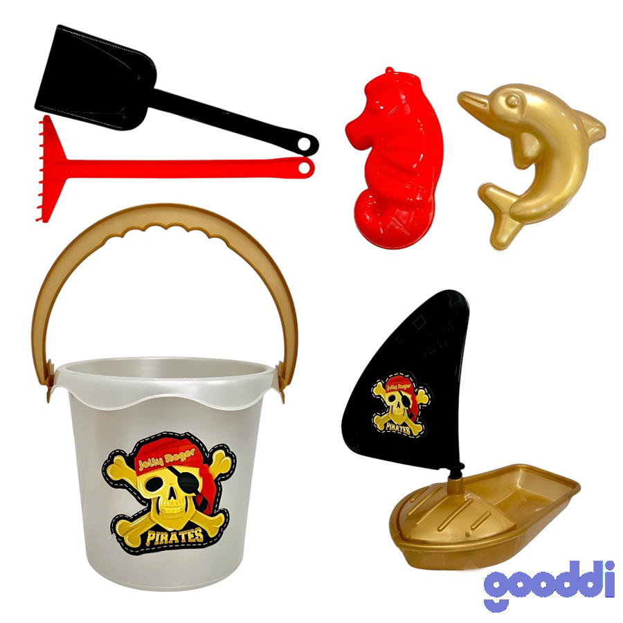 Пісочний набір Gooddi 6 предметів Острів скарбів фото