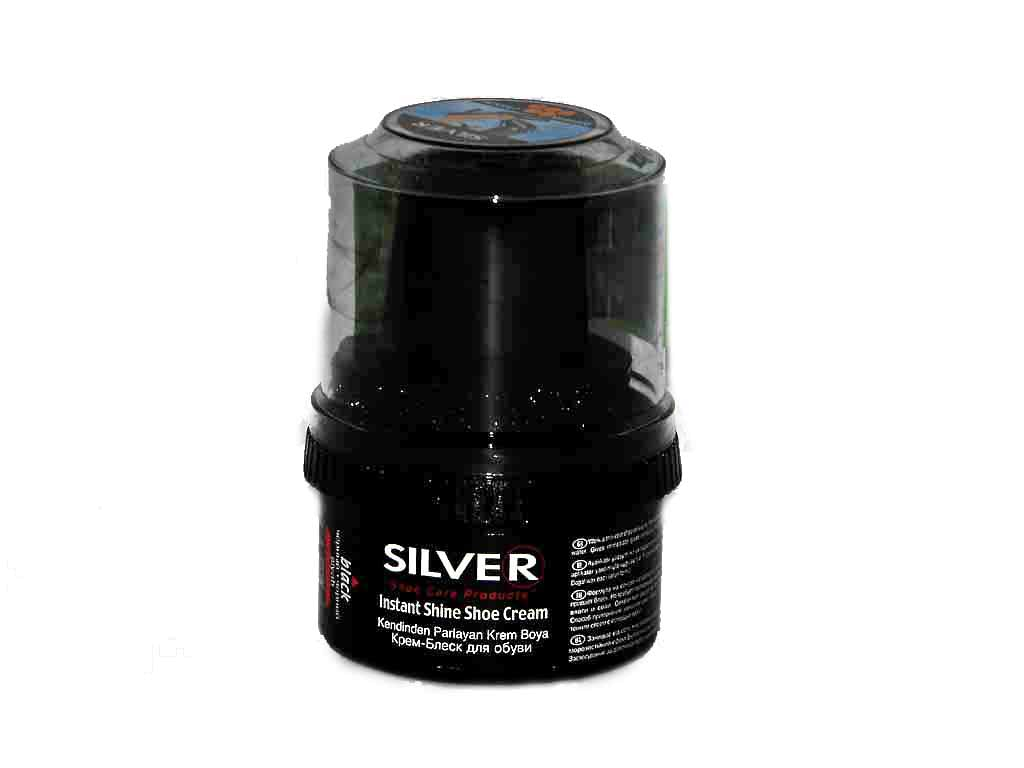 Крем для взуття Silver 50 мл чорний мініатюра
