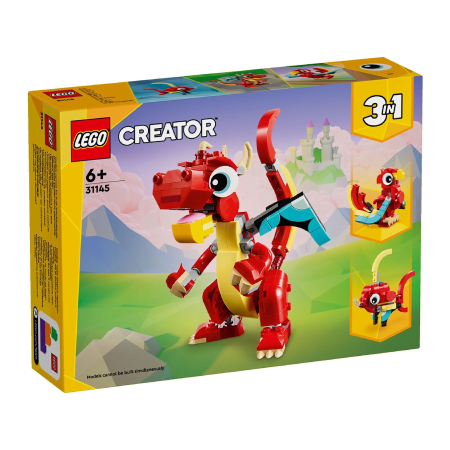 Конструктор LEGO Creator 149 елементів Червоний дракон фото